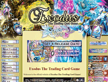 Tablet Screenshot of exodus-cards.com